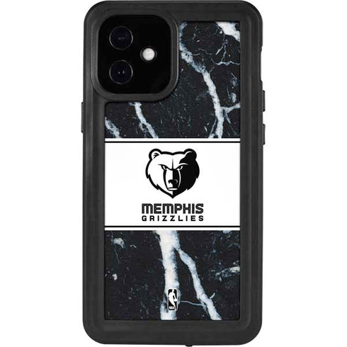 NBA Memphis Grizzlies Marble iPhone 12 Mini Waterproof Case