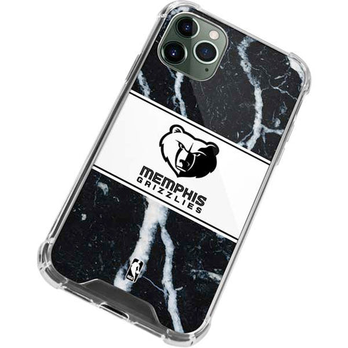 NBA Memphis Grizzlies Marble iPhone 12 Pro Clear Case