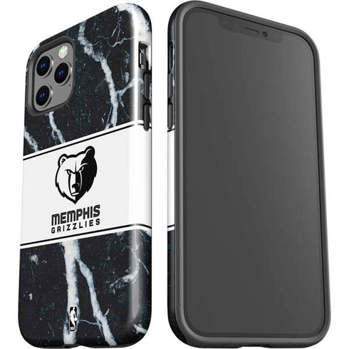NBA Memphis Grizzlies Marble iPhone 12 Pro Impact Case