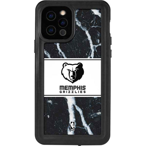 NBA Memphis Grizzlies Marble iPhone 12 Pro Waterproof Case