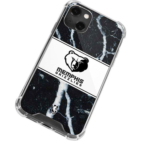 NBA Memphis Grizzlies Marble iPhone 13 Mini Clear Case