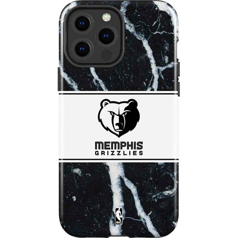 NBA Memphis Grizzlies Marble iPhone 13 Pro Max Impact Case