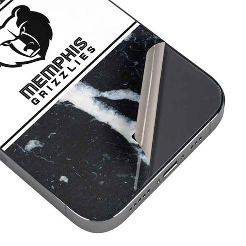 NBA Memphis Grizzlies Marble iPhone 13 Pro Skin