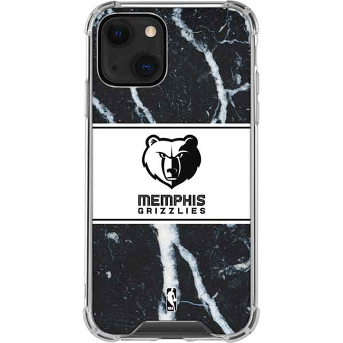 NBA Memphis Grizzlies Marble iPhone 14 Clear Case