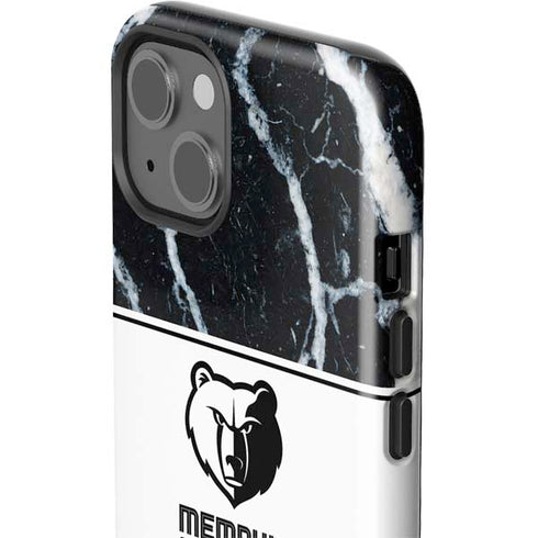 NBA Memphis Grizzlies Marble iPhone 15 Impact Case