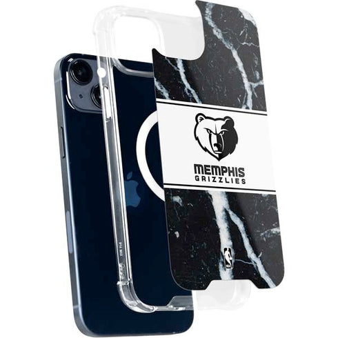 NBA Memphis Grizzlies Marble iPhone 15 Plus MagSafe Case