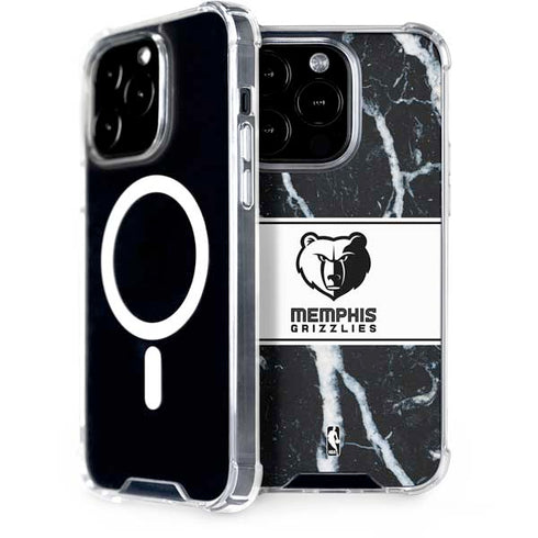 NBA Memphis Grizzlies Marble iPhone 15 Pro MagSafe Case
