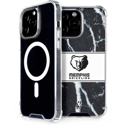 NBA Memphis Grizzlies Marble iPhone 15 Pro Max MagSafe Case