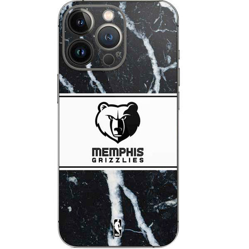 NBA Memphis Grizzlies Marble iPhone 14 Pro Skin