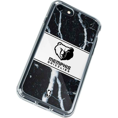 NBA Memphis Grizzlies Marble iPhone SE (2nd & 3rd Gen) Clear Case