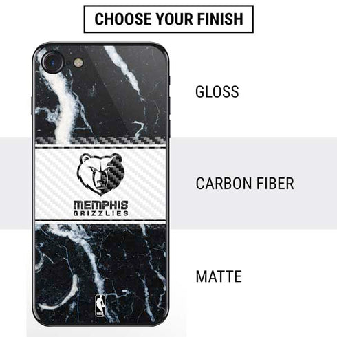 NBA Memphis Grizzlies Marble iPhone SE (2nd & 3rd Gen) Skin