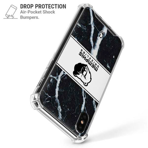 NBA Memphis Grizzlies Marble iPhone XS Max Clear Case
