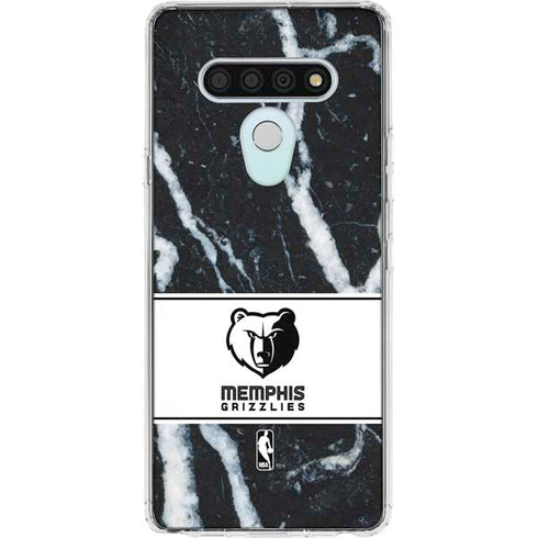 NBA Memphis Grizzlies Marble LG Stylo 6 Clear Case