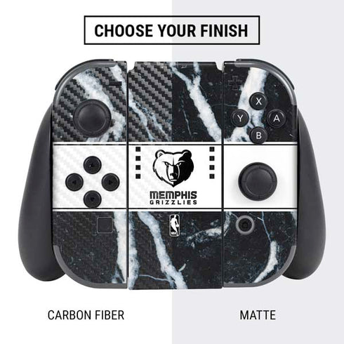 NBA Memphis Grizzlies Marble Nintendo Switch Bundle Skin