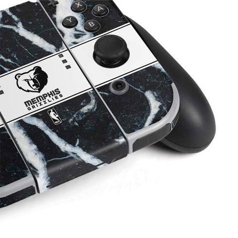 NBA Memphis Grizzlies Marble Nintendo Switch OLED (2021) Skin
