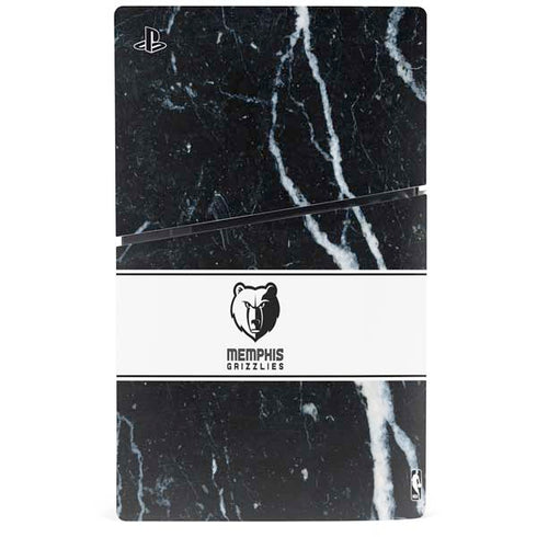 NBA Memphis Grizzlies Marble PS5 Slim Disk Console Skin