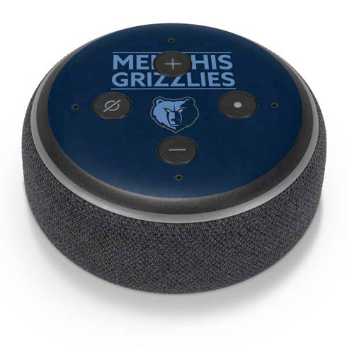 NBA Memphis Grizzlies Standard - Blue Amazon Echo Dot Skin