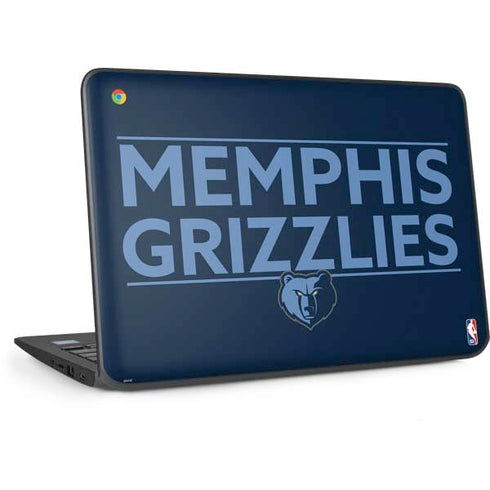 NBA Memphis Grizzlies Standard - Blue HP Chromebook Skin