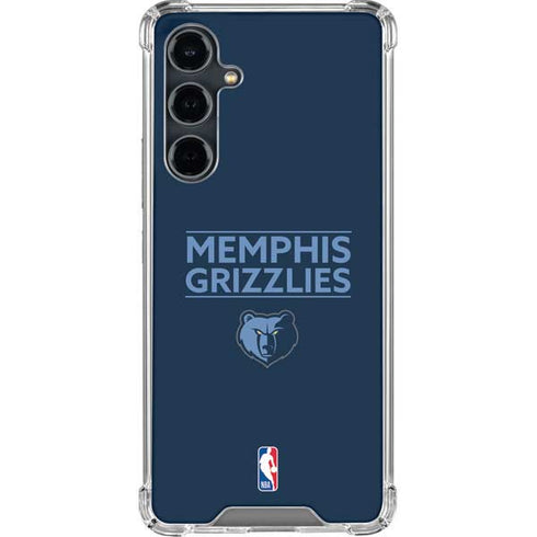 NBA Memphis Grizzlies Standard - Blue Galaxy S23 FE Clear Case