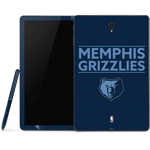NBA Memphis Grizzlies Standard - Blue Samsung Galaxy Tab Skin