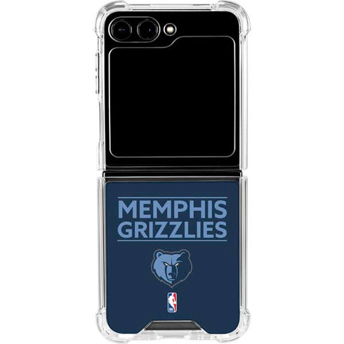 NBA Memphis Grizzlies Standard - Blue Galaxy Z Flip5 5G Clear Case