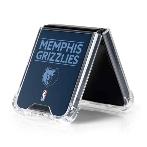 NBA Memphis Grizzlies Standard - Blue Galaxy Z Flip5 5G Clear Case