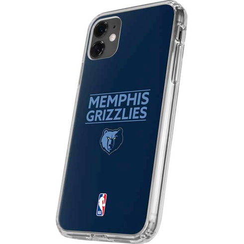 NBA Memphis Grizzlies Standard - Blue iPhone 11 Clear Case