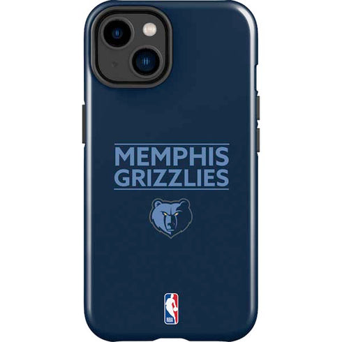 NBA Memphis Grizzlies Standard - Blue iPhone 15 Plus Impact Case