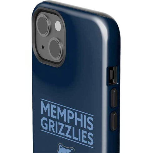 NBA Memphis Grizzlies Standard - Blue iPhone 15 Plus Impact Case