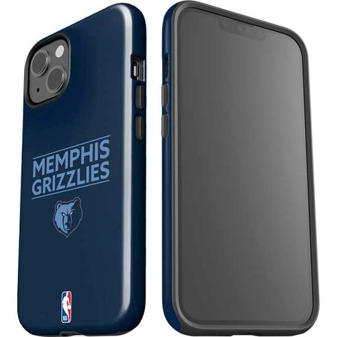 NBA Memphis Grizzlies Standard - Blue iPhone 15 Plus Impact Case