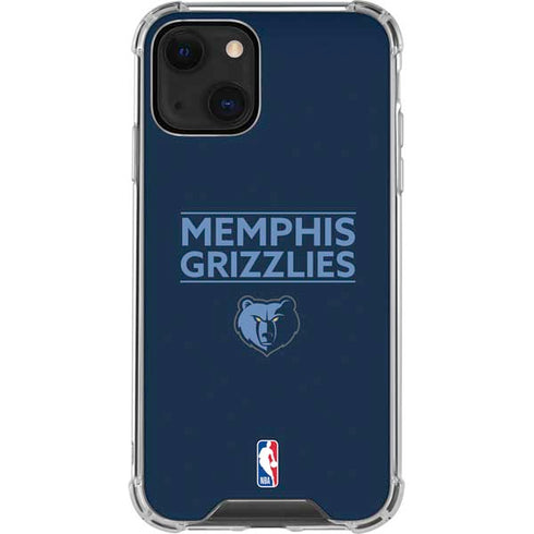 NBA Memphis Grizzlies Standard - Blue iPhone 15 Plus Clear Case