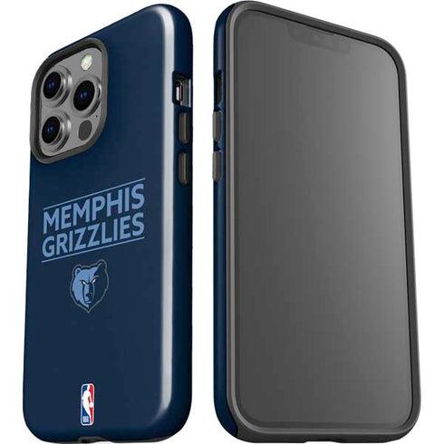 NBA Memphis Grizzlies Standard - Blue iPhone 15 Pro Impact Case