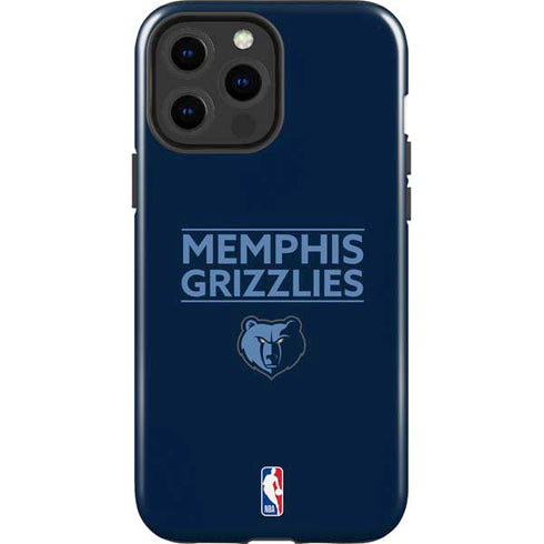 NBA Memphis Grizzlies Standard - Blue iPhone 15 Pro Max Impact Case