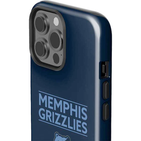 NBA Memphis Grizzlies Standard - Blue iPhone 15 Pro Max Impact Case