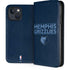 NBA Memphis Grizzlies Standard - Blue iPhone 15 Plus Folio Case