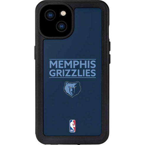 NBA Memphis Grizzlies Standard - Blue iPhone 15 Plus Waterproof Case