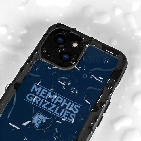 NBA Memphis Grizzlies Standard - Blue iPhone 15 Plus Waterproof Case
