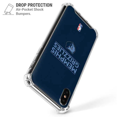 NBA Memphis Grizzlies Standard - Blue iPhone XS Max Clear Case