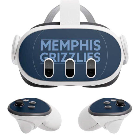 NBA Memphis Grizzlies Standard - Blue Meta Quest 3 Skin