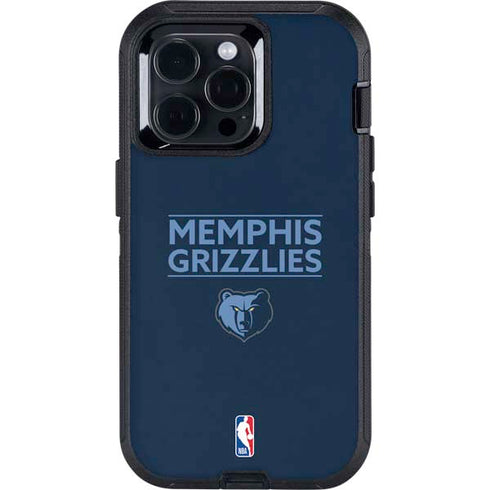 NBA Memphis Grizzlies Standard - Blue Otterbox Defender iPhone Skin