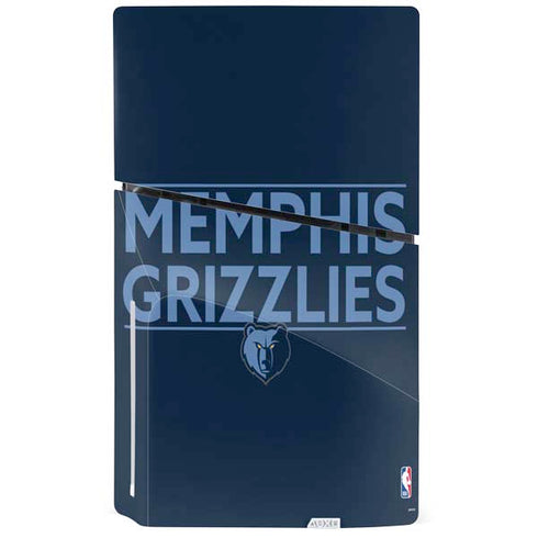 NBA Memphis Grizzlies Standard - Blue PS5 Slim Disk Console Skin