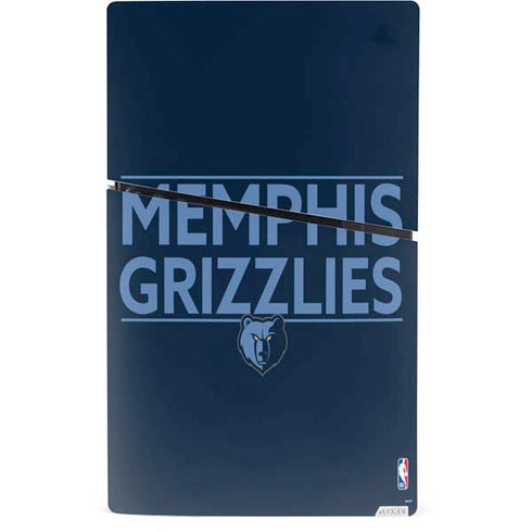 NBA Memphis Grizzlies Standard - Blue PS5 Slim Digital Edition Bundle Skin