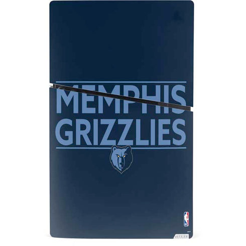 NBA Memphis Grizzlies Standard - Blue PS5 Slim Digital Edition Console Skin