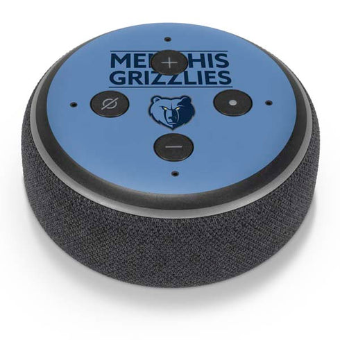 NBA Memphis Grizzlies Standard - Light Blue Amazon Echo Dot Skin