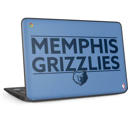 NBA Memphis Grizzlies Standard - Light Blue HP Chromebook Skin