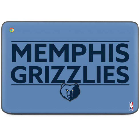 NBA Memphis Grizzlies Standard - Light Blue HP Chromebook Skin