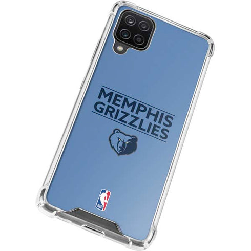 NBA Memphis Grizzlies Standard - Light Blue Galaxy A12 Clear Case