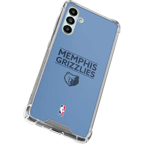 NBA Memphis Grizzlies Standard - Light Blue Galaxy A13 5G Clear Case