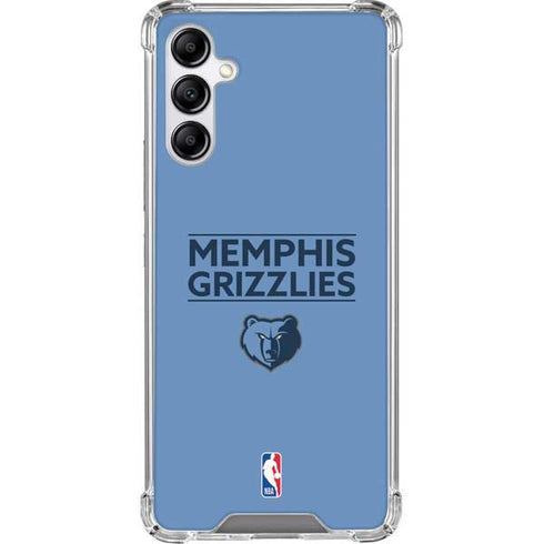 NBA Memphis Grizzlies Standard - Light Blue Galaxy A14 5G Clear Case