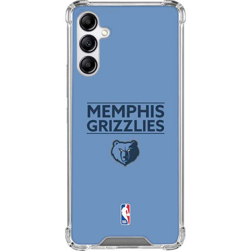 NBA Memphis Grizzlies Standard - Light Blue Galaxy A15 5G Clear Case